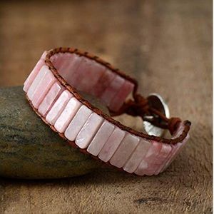 SALE! 🎁❄️ Pink Opal Natural Stone Chakra Bracelet